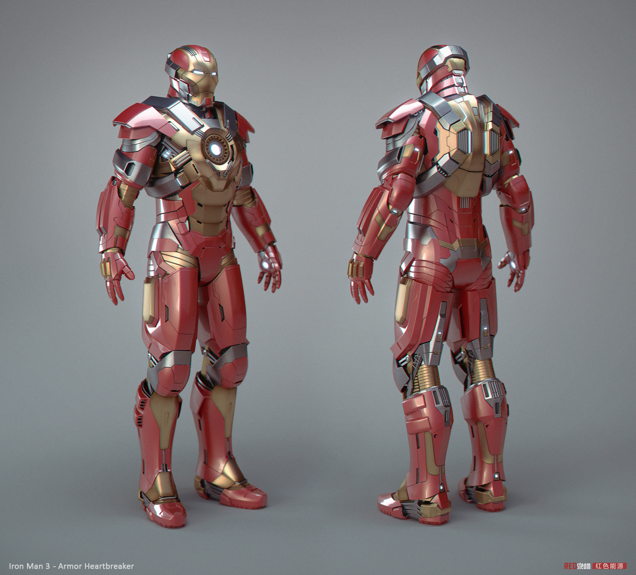 5K'3D Iron Man 3 armor Heartbreaker